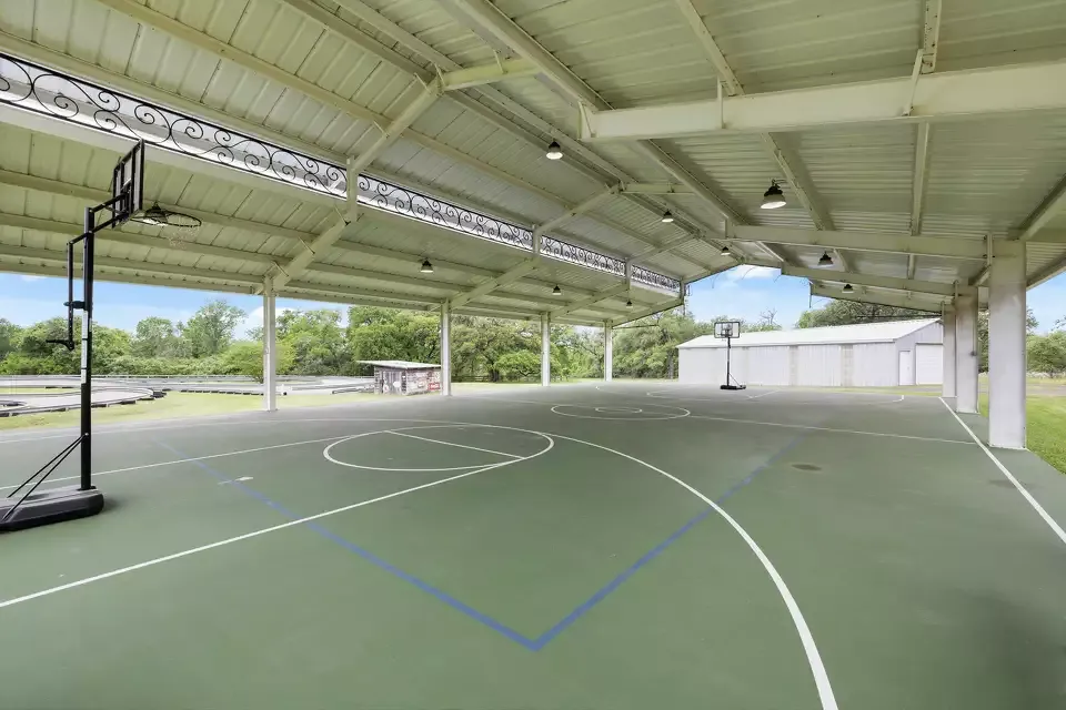 Covered sports court