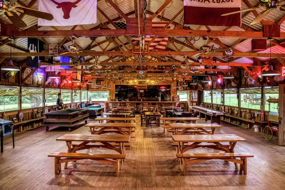 Western dance hall at Twin Oaks Resort