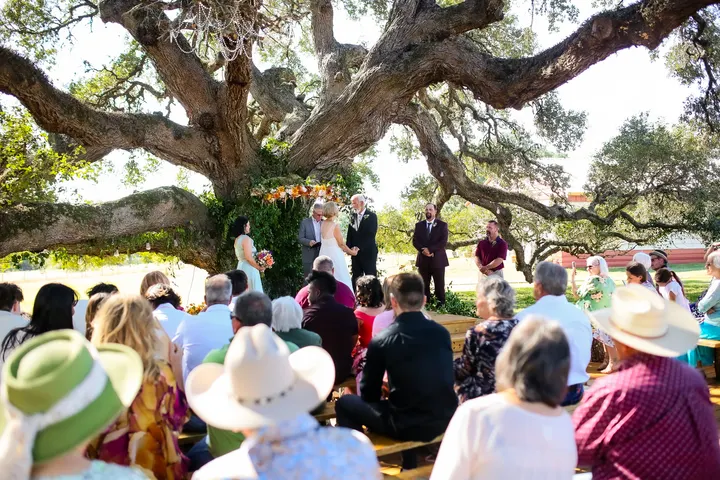Wedding celebration at Twin Oaks Resort