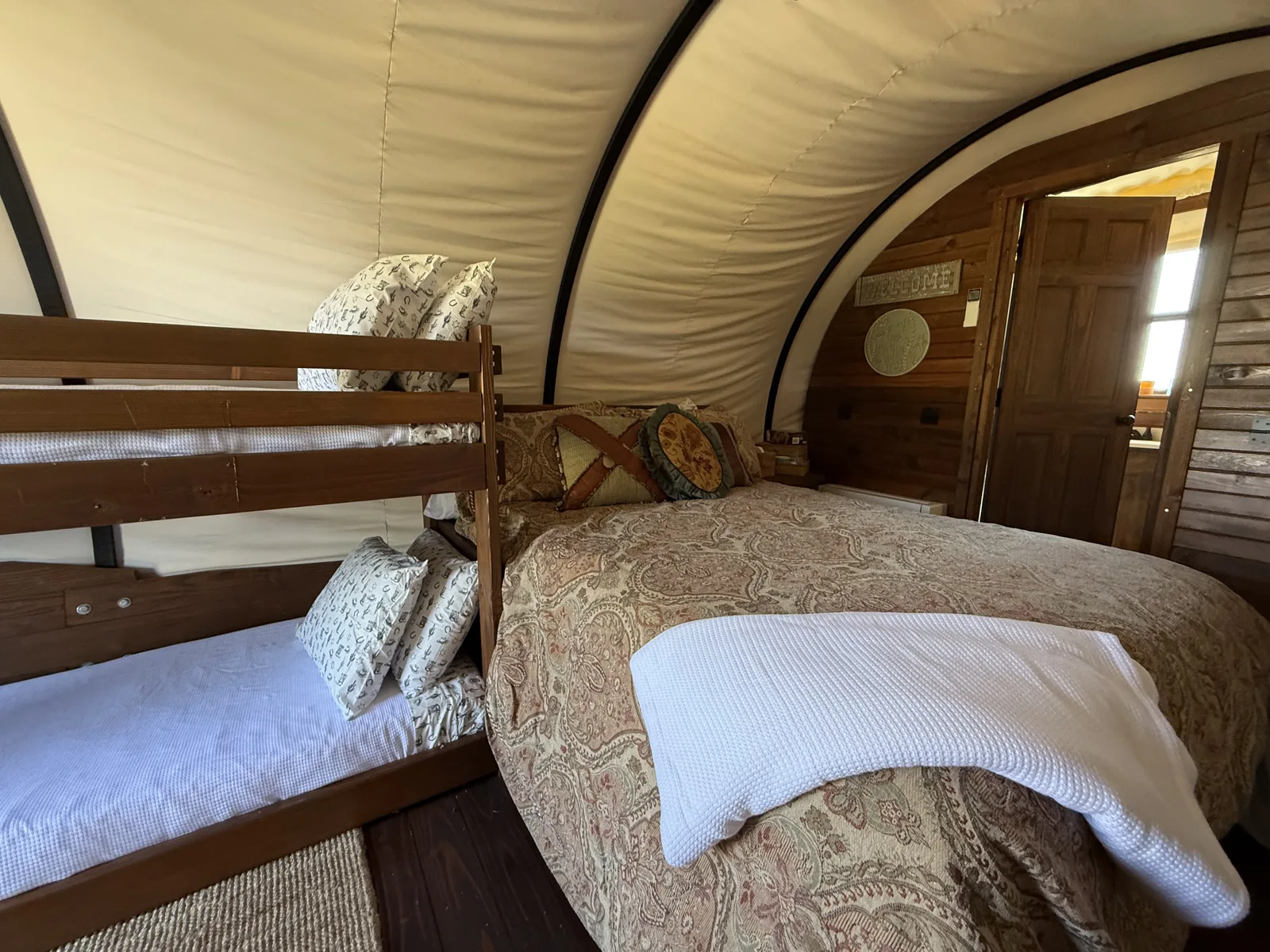 Interior of a Conestoga wagon